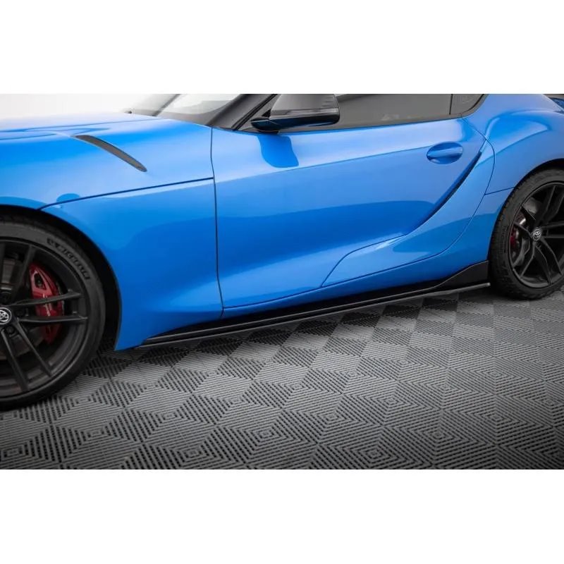 Maxton - Set des diffeuseur des bas de caisse V.2 Toyota Supra Mk5 Noir Brillant