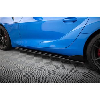 Maxton - Set des diffeuseur des bas de caisse V.2 Toyota Supra Mk5 Noir Brillant