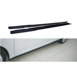 Maxton - Rajouts Des Bas De Caisse Pour Skoda Superb Liftback / Combi Mk3 Facelift Noir Brillant