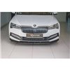 Maxton - Lame Du Pare-Chocs Avant V.2 Skoda Superb Liftback / Combi Mk3 Facelift Noir Brillant