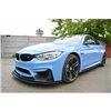 Maxton - Lame du pare-chocs avant / Lame BMW M4 F82 M-performance Noir Brillant