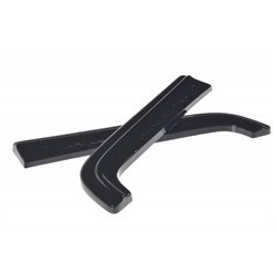 Maxton - Lame du pare-chocs arriere Volkswagen T6 Noir Brillant
