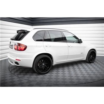 Maxton - Set des diffeuseur des bas de caisse BMW X5 E70 Facelift M-pack Noir Brillant