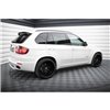 Maxton - Set des diffeuseur des bas de caisse BMW X5 E70 Facelift M-pack Noir Brillant