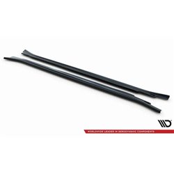 Maxton - Set des diffeuseur des bas de caisse BMW X5 E70 Facelift M-pack Noir Brillant