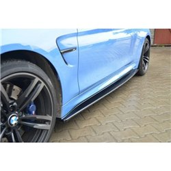 Maxton - Set des diffeuseur des bas de caisse V.1 BMW M4 F82 Noir Brillant