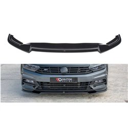 Maxton - Lame du pare-chocs avant / Splitter V.2 Volkswagen Passat R-Line B8 Noir Brillant