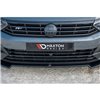Maxton - Lame du pare-chocs avant / Lame V.2 Volkswagen Passat R-Line B8 Noir Brillant