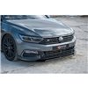 Maxton - Lame du pare-chocs avant / Lame V.2 Volkswagen Passat R-Line B8 Noir Brillant