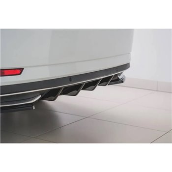 Maxton - Rajout du pare-chocs arriere Skoda Superb Liftback / Combi Mk3 FL Noir Brillant
