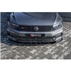 Maxton - Lame du pare-chocs avant / Lame V.1 Volkswagen Passat R-Line B8 Noir Brillant