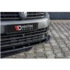 Maxton - Lame du pare-chocs avant / Lame V.1 Volkswagen Passat R-Line B8 Noir Brillant