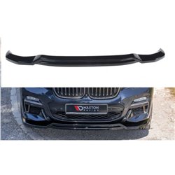 Maxton - Lame du pare-chocs avant / Splitter BMW X4 M-Pack G02 Noir Brillant