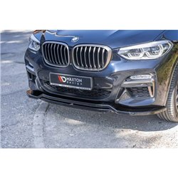 Maxton - Lame du pare-chocs avant / Lame BMW X4 M-Pack G02 Noir Brillant