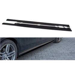 Maxton - Set des diffeuseur des bas de caisse Mercedes-Benz E43 AMG / AMG-Line Sedan / Estate W213 / S213 Noir Brillant
