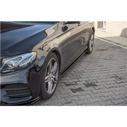 Maxton - Set des diffeuseur des bas de caisse Mercedes-Benz E43 AMG / AMG-Line Sedan / Estate W213 / S213 Noir Brillant