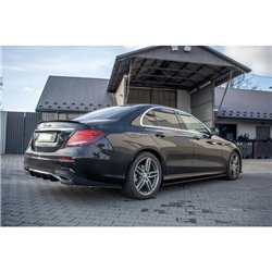 Maxton - Set des diffeuseur des bas de caisse Mercedes-Benz E43 AMG / AMG-Line Sedan / Estate W213 / S213 Noir Brillant