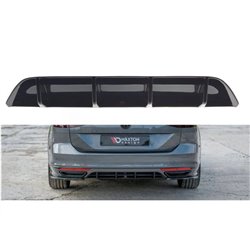 Maxton - Rajout du pare-chocs arriere Volkswagen Passat R-Line B8 Noir Brillant