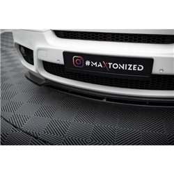 Maxton - Lame du pare-chocs avant / Lame BMW X5 E70 Facelift M-pack Noir Brillant