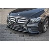 Maxton - Lame du pare-chocs avant / Lame Mercedes-Benz E43 AMG / AMG-Line Sedan / Estate W213 / S213 Noir Brillant