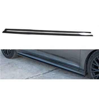Maxton - Set des diffeuseur des bas de caisse Volkswagen Passat R-Line B8 Noir Brillant