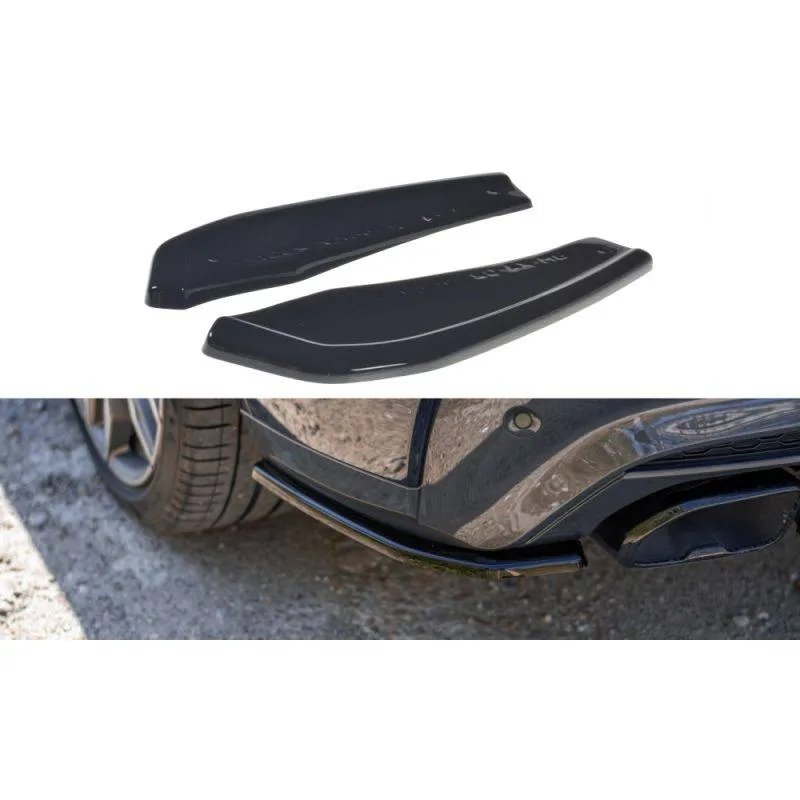 Maxton - Lame du pare-chocs arriere BMW X4 M40i G02 Noir Brillant