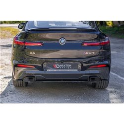 Maxton - Lame du pare-chocs arriere BMW X4 M40i G02 Noir Brillant
