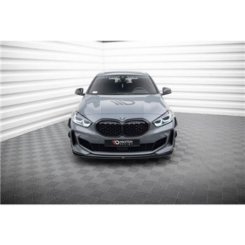 Maxton - Lame Du Pare-Chocs Avant BMW 1 M-Pack/ M135i / 128ti F40 Noir Brillant