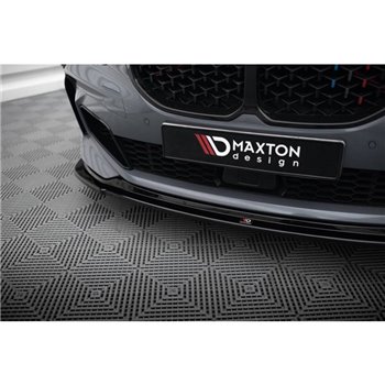 Maxton - Lame Du Pare-Chocs Avant BMW 1 M-Pack/ M135i / 128ti F40 Noir Brillant