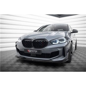 Maxton - Lame Du Pare-Chocs Avant BMW 1 M-Pack/ M135i / 128ti F40 Noir Brillant