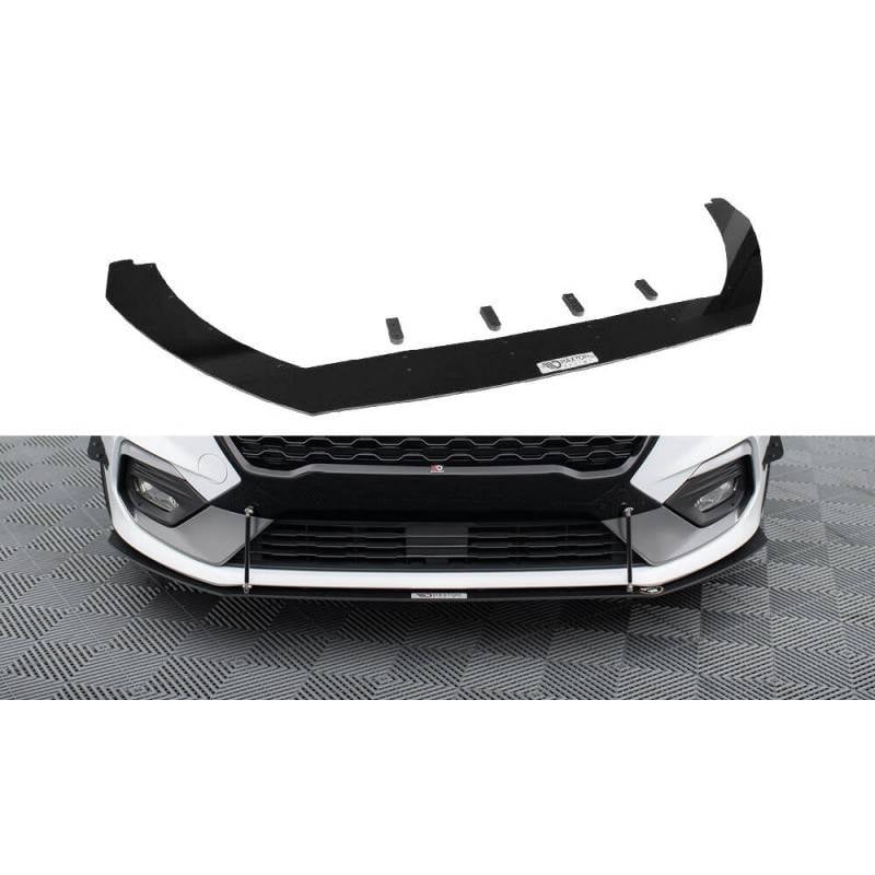 Maxton - Sport Lame Du Pare-Chocs V.2 Ford Fiesta Mk8 ST / ST-Line Noir Brillant