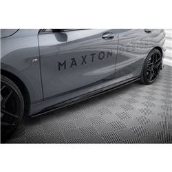 Maxton - Rajouts Des Bas De Caisse V.1 BMW 1 M-Pack / M135i / 128ti Noir Brillant