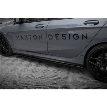 Maxton - Rajouts Des Bas De Caisse V.1 BMW 1 M-Pack / M135i / 128ti Noir Brillant