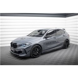 Maxton - Rajouts Des Bas De Caisse V.1 BMW 1 M-Pack / M135i / 128ti Noir Brillant