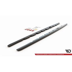 Maxton - Rajouts Des Bas De Caisse V.1 BMW 1 M-Pack / M135i / 128ti Noir Brillant