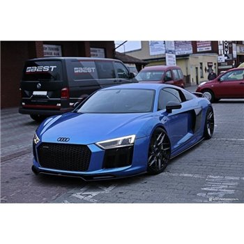 Maxton - Lame Du Pare-Chocs Avant V.2 Audi R8 Mk.2 Noir Brillant