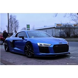 Maxton - Lame Du Pare-Chocs Avant V.2 Audi R8 Mk.2 Noir Brillant