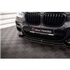 Maxton - Lame Du Pare-Chocs Avant V.1 BMW X3 M40d / M40i / M-Pack G01 Noir Brillant