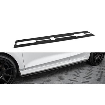 Maxton - Sport Lame De Bas De Caisse V.2 Ford Fiesta Mk8 ST / ST-Line Noir Brillant