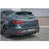 Maxton - Lame Du Pare-Chocs Arriere V.1 Seat Leon Cupra Mk3 FL Sportstourer Noir Brillant