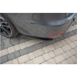 Maxton - Lame Du Pare-Chocs Arriere V.1 Seat Leon Cupra Mk3 FL Sportstourer Noir Brillant
