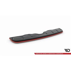 Maxton - Arriere Lame V.2 SUBARU WRX STI Rouge + Noir Brillant