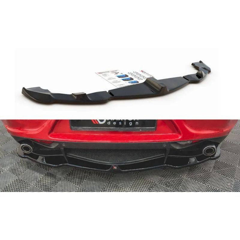 Maxton - Arriere Splitter Alfa Romeo 4C Noir Brillant