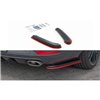 Maxton - Lame Du Pare-Chocs Arriere V.4 Seat Leon Cupra Mk3 FL Sportstourer Noir Brillant + Rouge