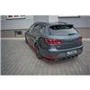 Maxton - Lame Du Pare-Chocs Arriere V.4 Seat Leon Cupra Mk3 FL Sportstourer Noir Brillant + Rouge
