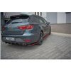 Maxton - Lame Du Pare-Chocs Arriere V.4 Seat Leon Cupra Mk3 FL Sportstourer Noir Brillant + Rouge