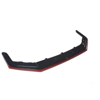 Maxton - LAME DU PARE-CHOCS AVANT / SPLITTER V.4 SUBARU WRX STI Noir Brillant + Rouge