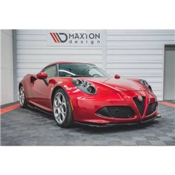 Maxton - Lame Du Pare-Chocs Avant Alfa Romeo 4C Noir Brillant