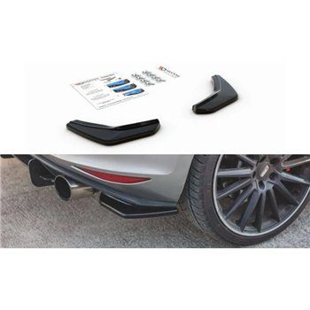 Maxton - Lame Du Pare-Chocs Arriere V.2 VW Golf 7 GTI Noir Brillant