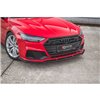 Maxton - Lame Du Pare-Chocs Avant V.2 Audi A7 S-Line C8 / S7 C8 / C8 Facelift / S7 Facelift Noir Brillant